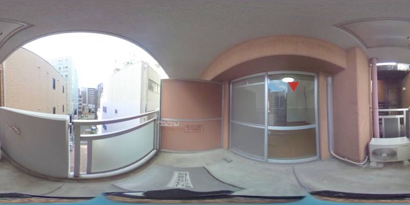 パノラマ画像バルコニー