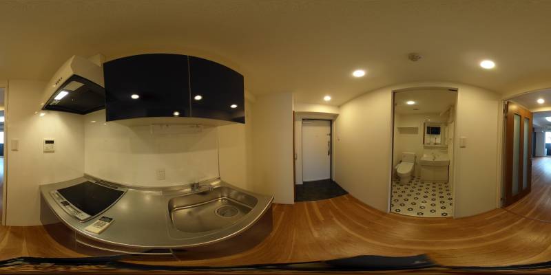 パノラマ画像キッチン