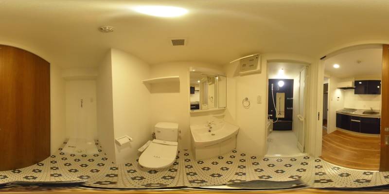 パノラマ画像洗面所