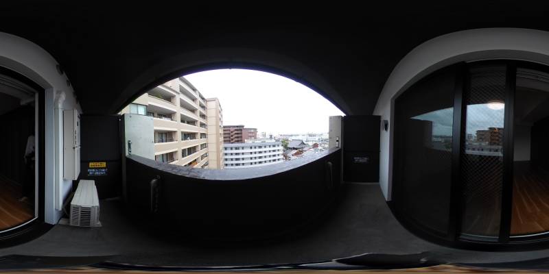 パノラマ画像バルコニー