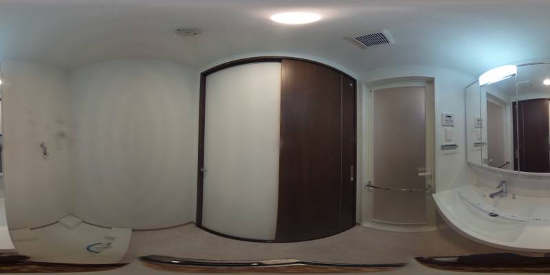 パノラマ画像洗面所