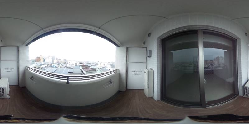 パノラマ画像バルコニー
