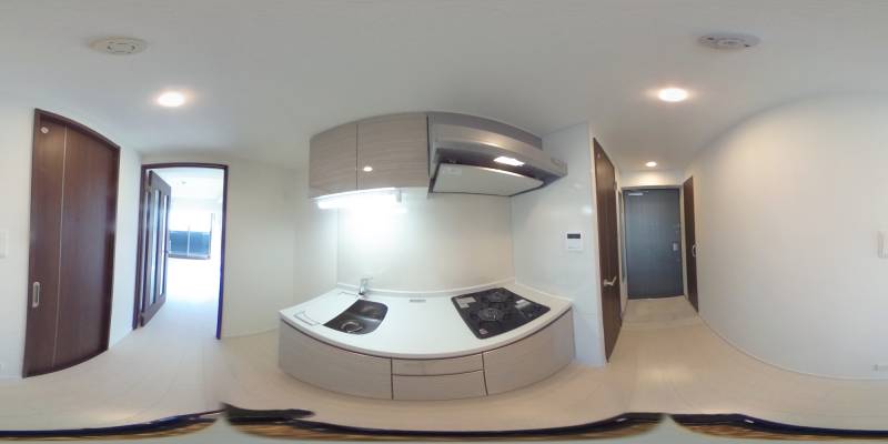 パノラマ画像キッチン