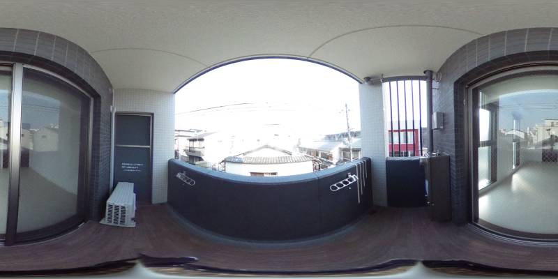 パノラマ画像バルコニー