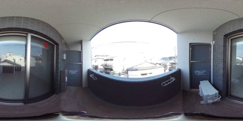 パノラマ画像バルコニー