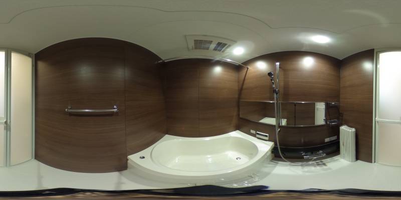 パノラマ画像バスルーム