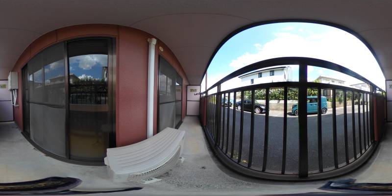 パノラマ画像バルコニー