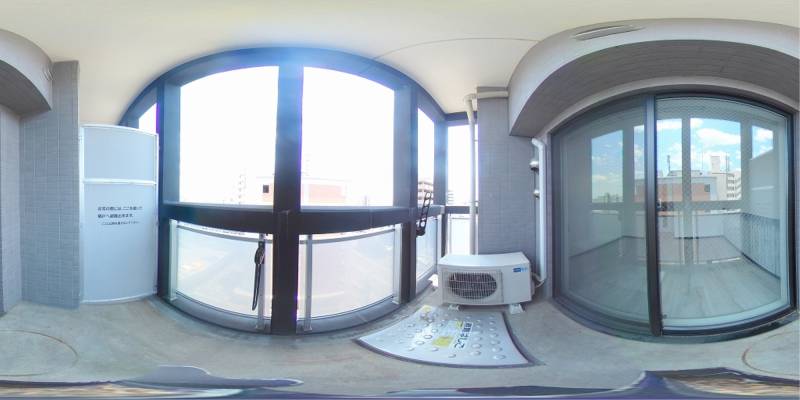 パノラマ画像バルコニー