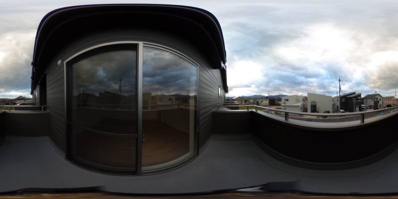 パノラマ画像バルコニー