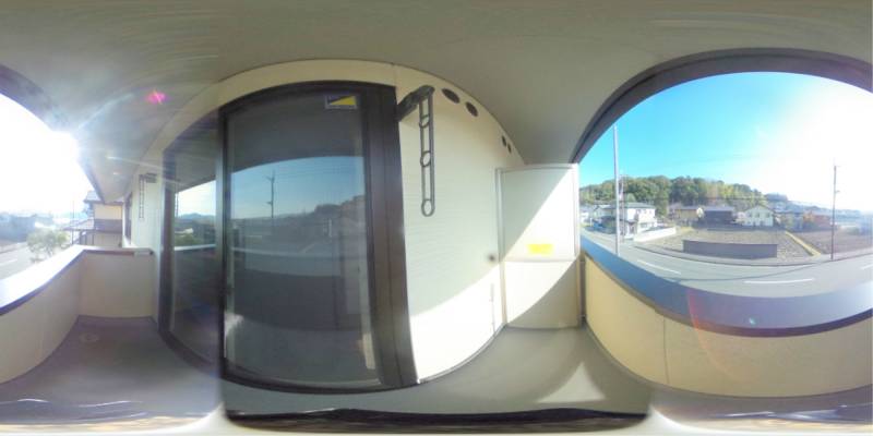 パノラマ画像バルコニー