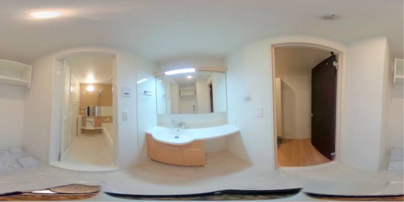 パノラマ画像洗面所