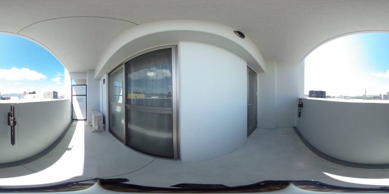 パノラマ画像バルコニー