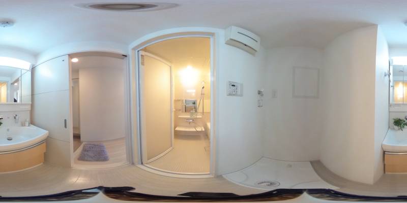 パノラマ画像洗面所