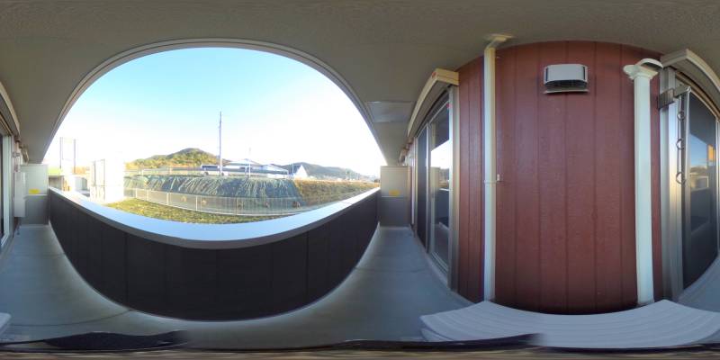 パノラマ画像バルコニー