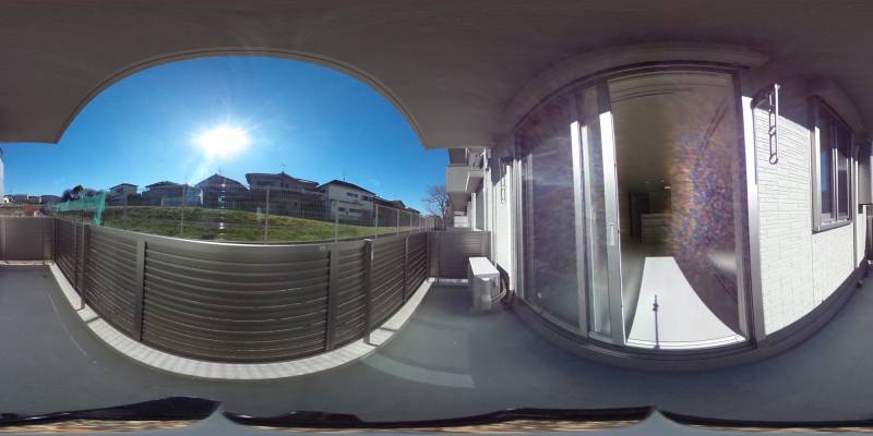 パノラマ画像バルコニー