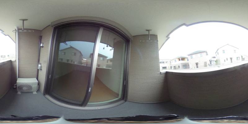 パノラマ画像バルコニー