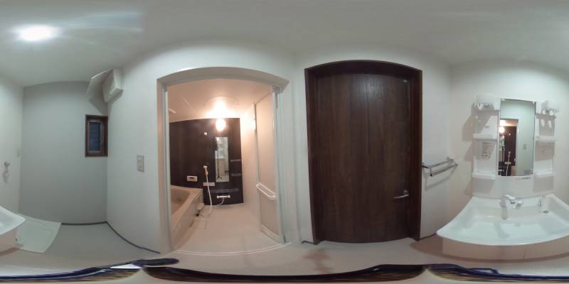 パノラマ画像洗面所