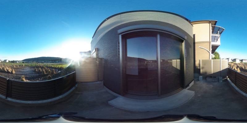 パノラマ画像バルコニー