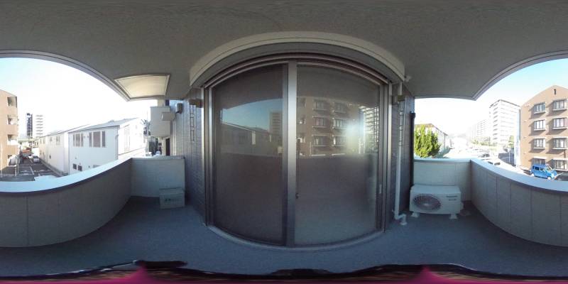 パノラマ画像バルコニー