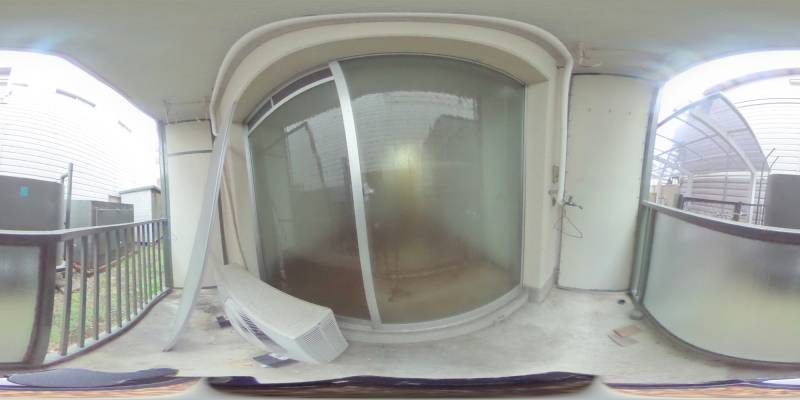 パノラマ画像バルコニー