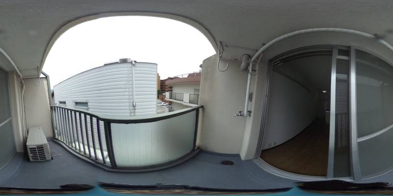 パノラマ画像バルコニー