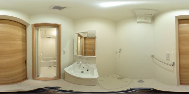 パノラマ画像洗面所