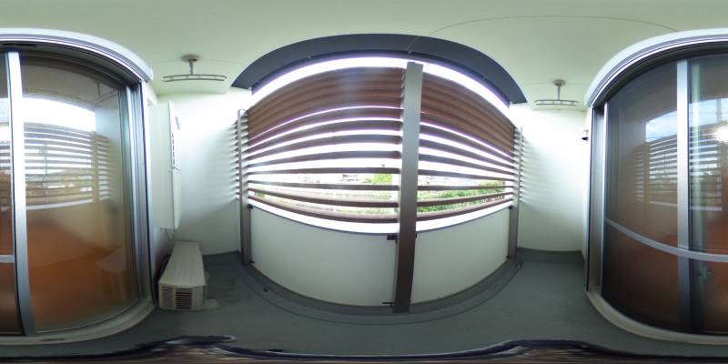 パノラマ画像バルコニー