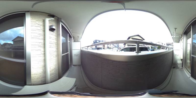 パノラマ画像バルコニー