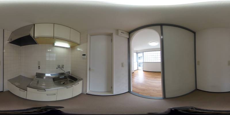 パノラマ画像キッチン