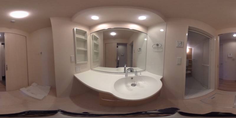 パノラマ画像洗面所