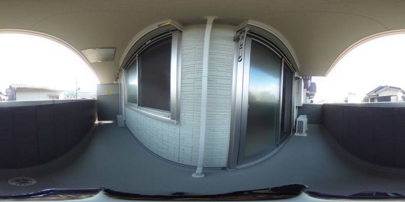 パノラマ画像バルコニー