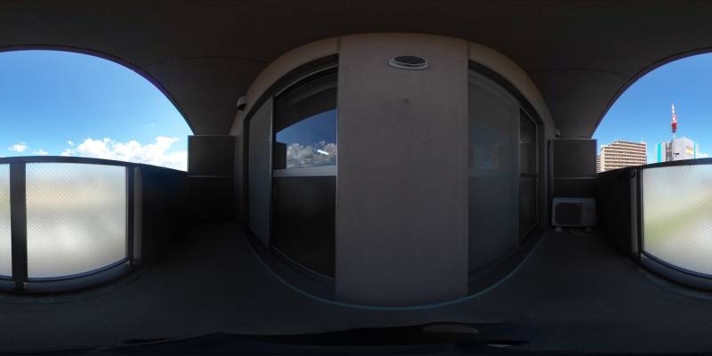 パノラマ画像バルコニー