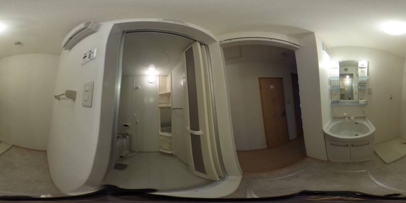 パノラマ画像バスルーム