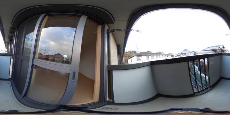 パノラマ画像バルコニー