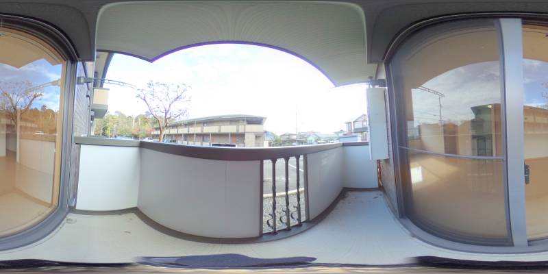 パノラマ画像バルコニー