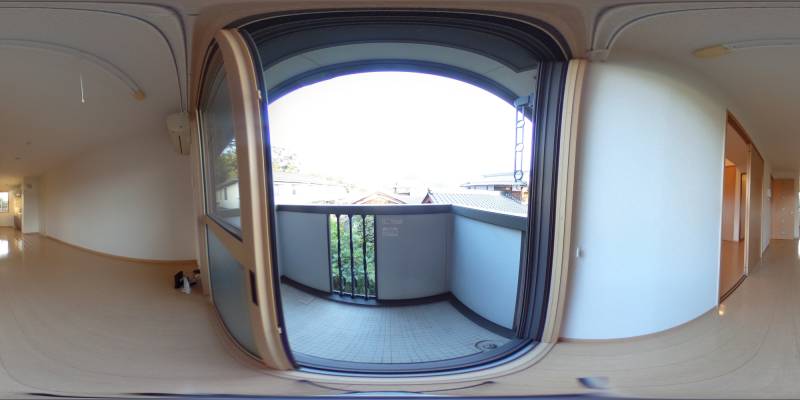 パノラマ画像バルコニー