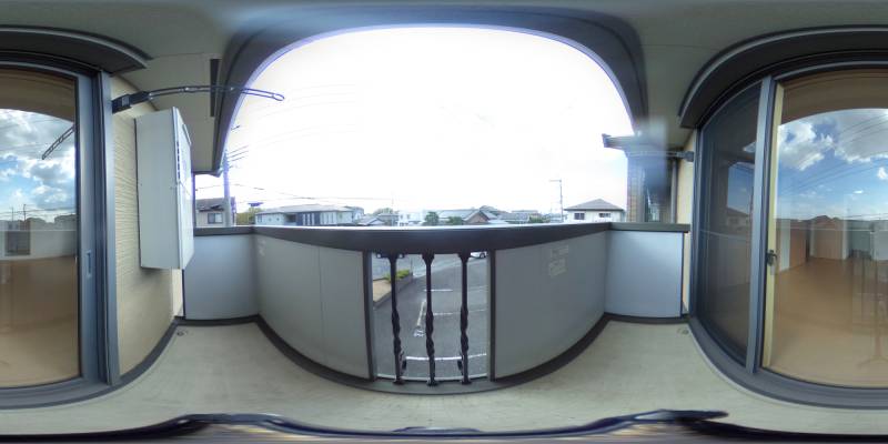 パノラマ画像バルコニー