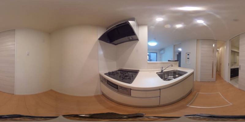パノラマ画像キッチン