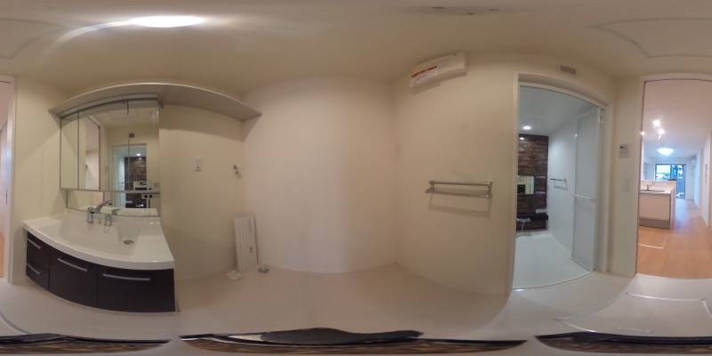 パノラマ画像洗面所