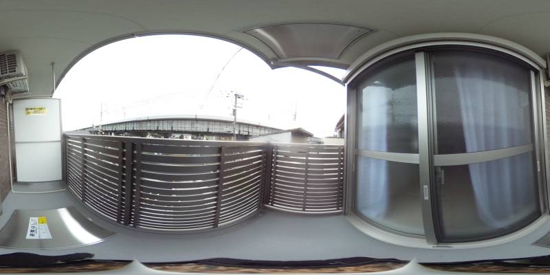 パノラマ画像バルコニー