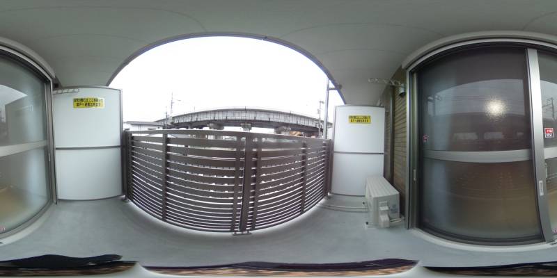 パノラマ画像バルコニー