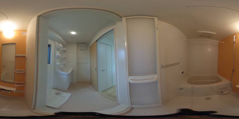 パノラマ画像バスルーム