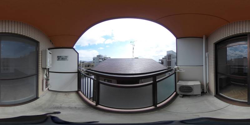 パノラマ画像バルコニー