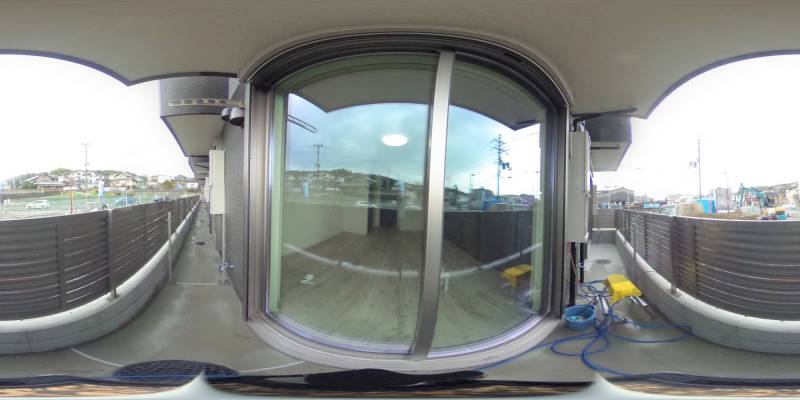 パノラマ画像バルコニー