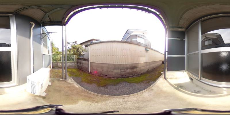 パノラマ画像庭