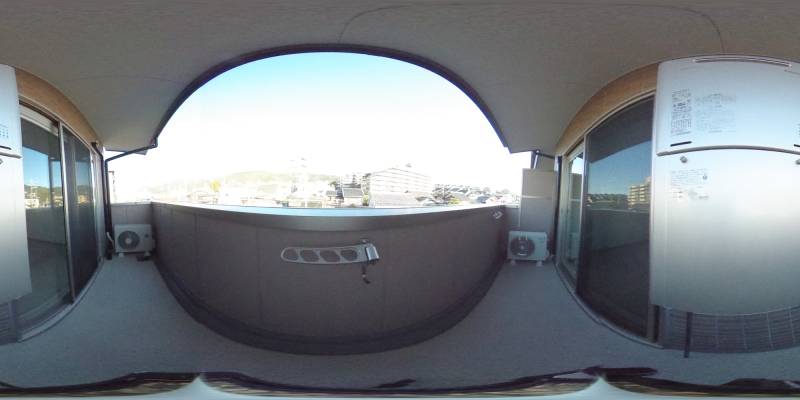 パノラマ画像バルコニー