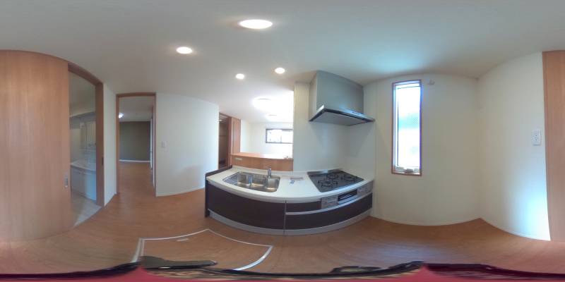 パノラマ画像キッチン