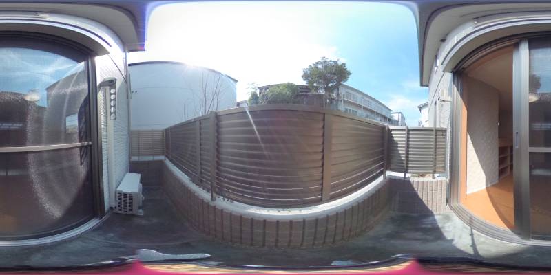 パノラマ画像バルコニー