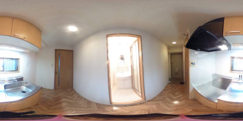 パノラマ画像キッチン