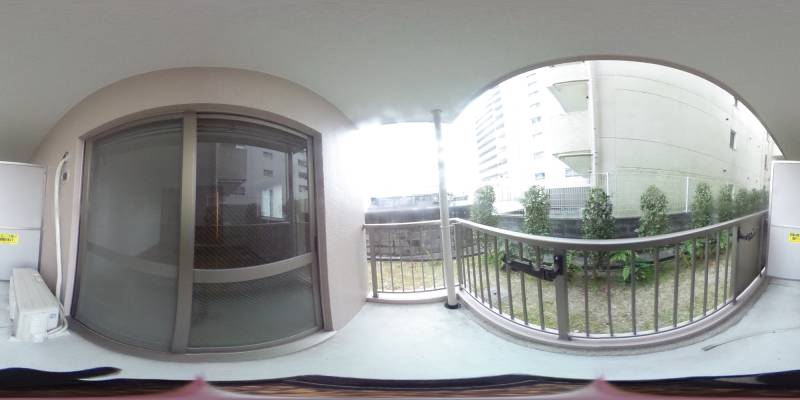 パノラマ画像バルコニー
